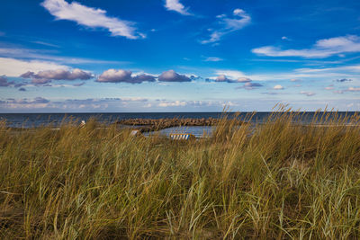 Scenic view of sea against sky