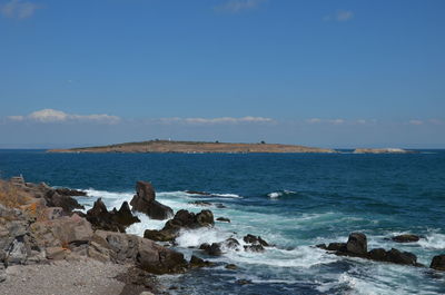 Scenic view of sea against sky