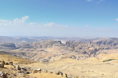 Aerial view of landscape against sky