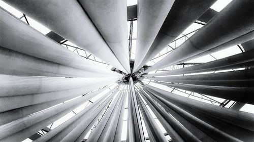 Low angle view of illuminated ceiling