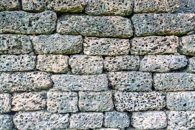 Full frame shot of stone wall