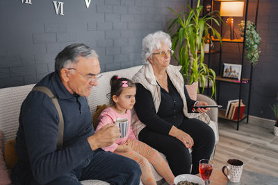 Business colleagues working at home