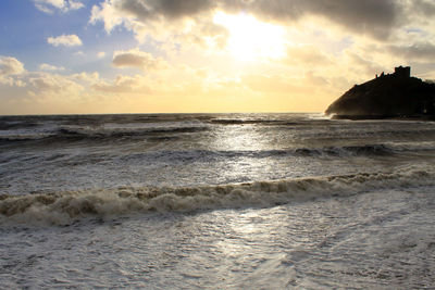 Scenic view of sea against sky