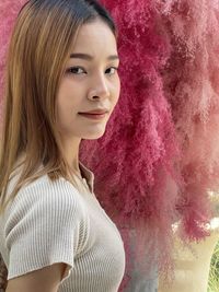 Portrait of beautiful young woman