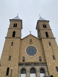 Low angle view of building against sky