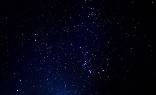 Star field against sky at night