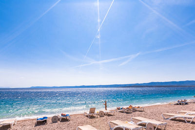 Panoramic view of beach against sky