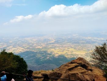 Scenic view of mountain against sky