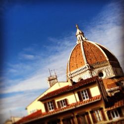 Low angle view of building against sky