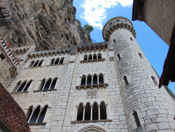 Low angle view of building against sky