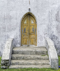 Entrance of church