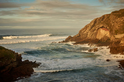 Scenic view of sea against sky