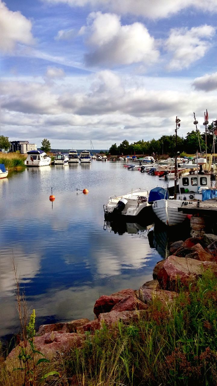 nautical vessel, transportation, boat, water, mode of transport, moored, sky, cloud - sky, sea, harbor, cloudy, cloud, mast, tranquility, sailboat, nature, tranquil scene, scenics, lake, day