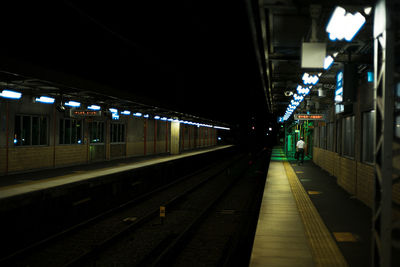 Railroad station platform