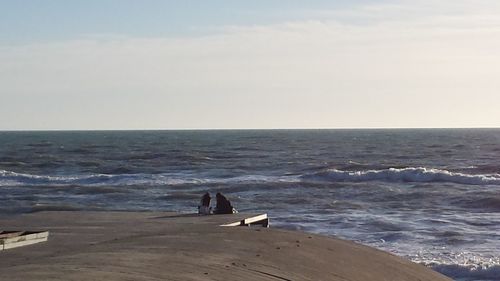 Scenic view of sea against sky