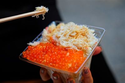 Close-up of food in plate