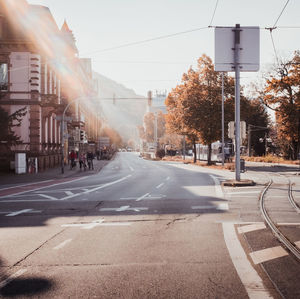 View of city street