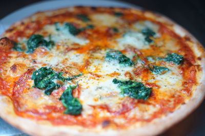 Close-up of pizza