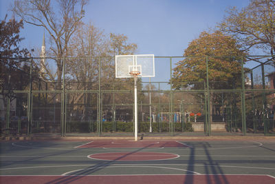 View of basketball court