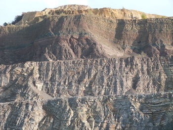 View of rock formations