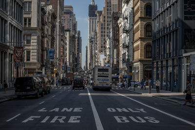 View of city street
