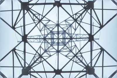 Low angle view of skylight against sky