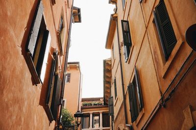 Low angle view of buildings in city