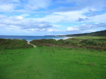 Scenic view of sea against sky