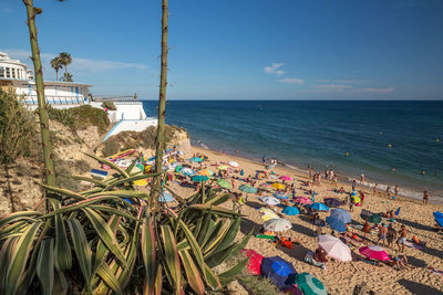 Panoramic view of beach