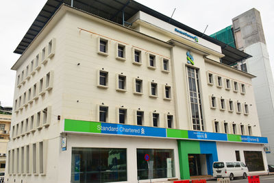 Low angle view of building against sky