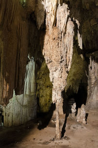 Rock formations in cave