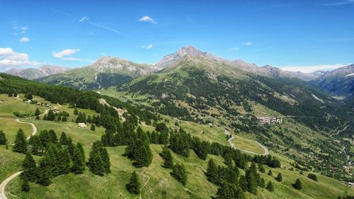 Panoramic view of italian alps 