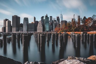 View of city at waterfront