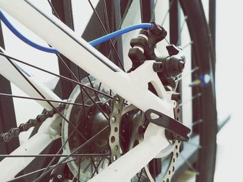 Close-up of bicycle wheel