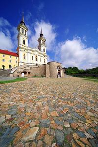 Historic building against cloudy sky