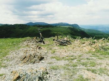 Scenic view of landscape against sky