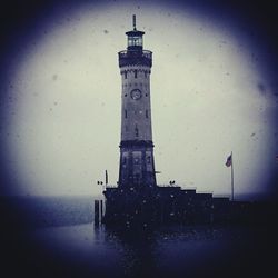 Low angle view of lighthouse