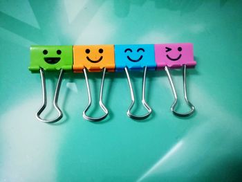 High angle view of text on black background