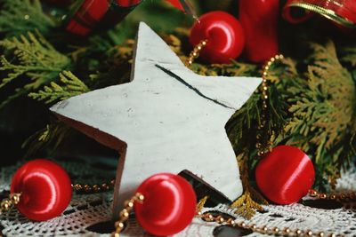 Close-up of christmas decoration