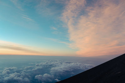 Aerial view of cloudscape against sky