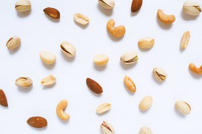 Close-up of food on white background