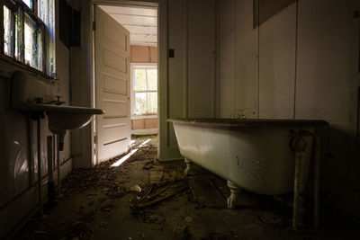 Interior of abandoned home