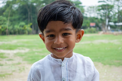 Portrait of smiling boy