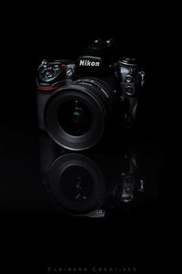 Close-up of camera