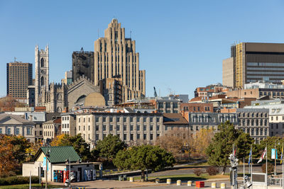 Buildings in city