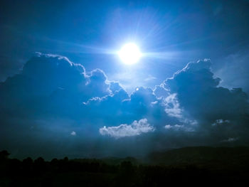 Scenic view of blue sky and clouds