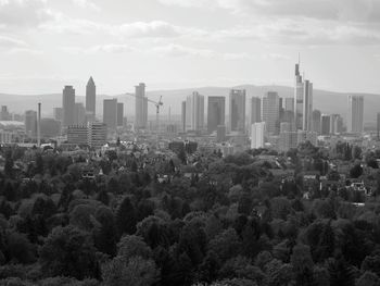 City skyline against sky