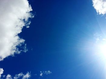 Low angle view of cloudy sky