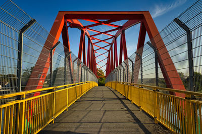 View of suspension bridge