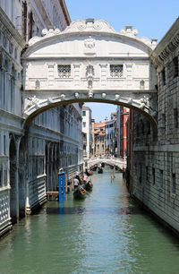 View of buildings in canal